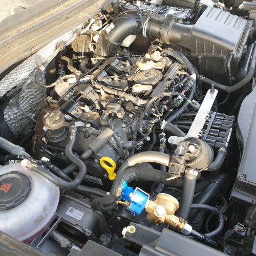 Škoda Kodiaq 2.0 TSI na LPG motorový prostor - duální vstřikování MPI & TSI